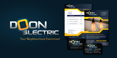 Doon Electric Logo Branding image
